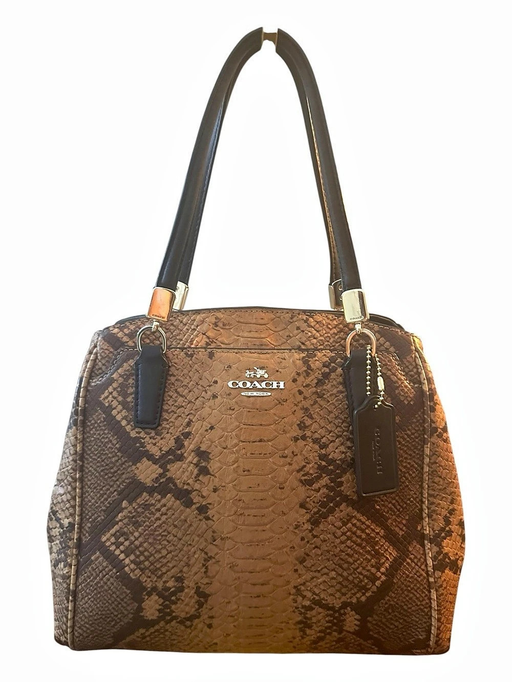 Coach Minetta Python Embossed Crossbody F35271 - Picture 3 of 16